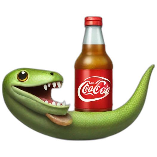 Moray drink a coca emoji
