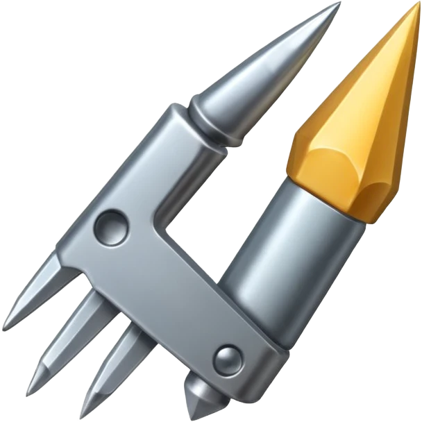 Metal sharp nail  emoji