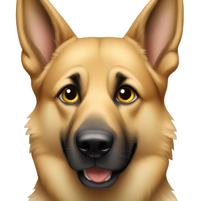 blonde german shepherd with white snout emoji