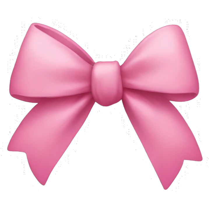 Pink bow emoji