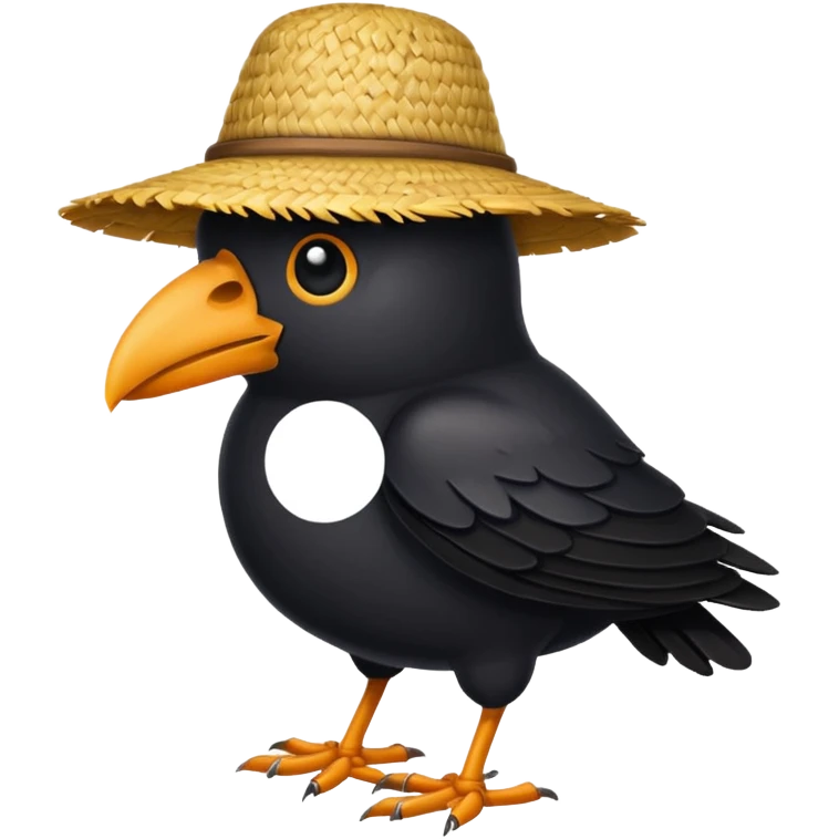 straw crow emoji