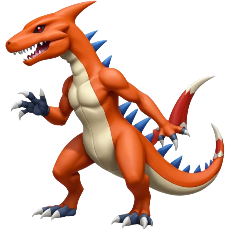 Shiny Koraidon-Marowak-Garchomp-Fakémon-hybrid-creature (full body)  emoji