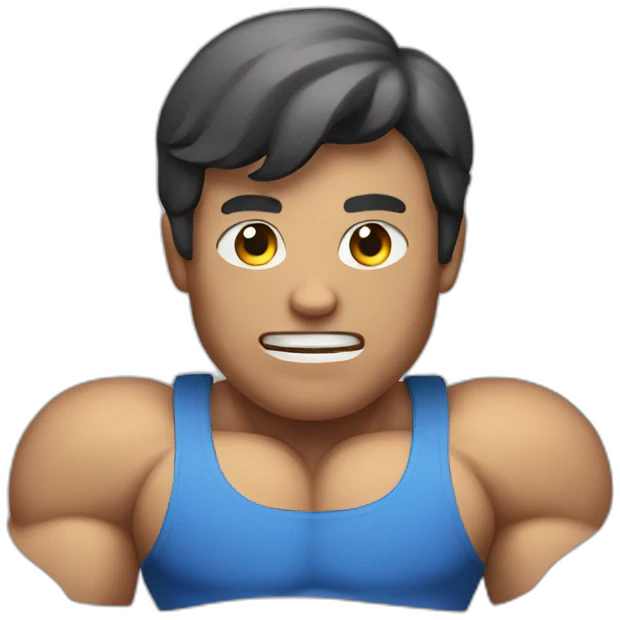 Muscle man emoji