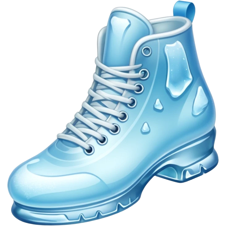 shoe made of ice emoji