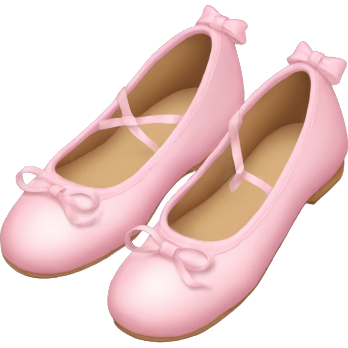 soft pink ballerina shoes emoji