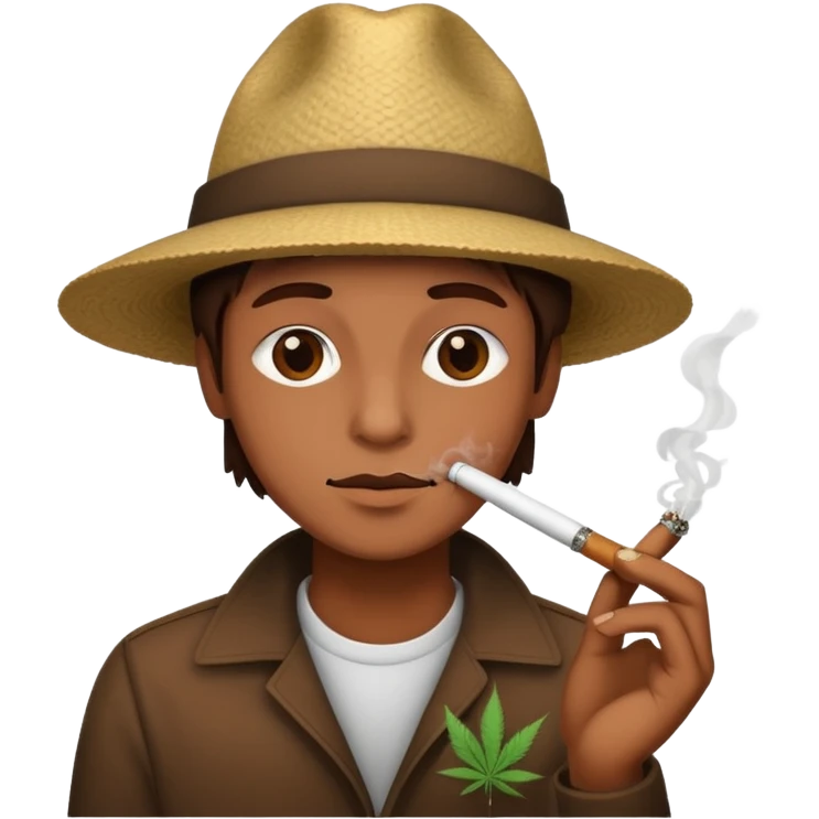 abestado fumando maconha emoji