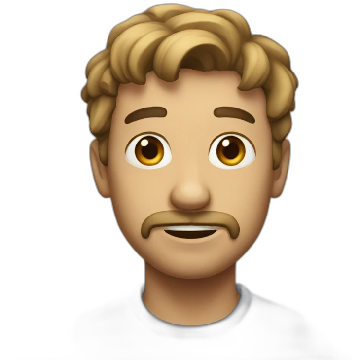 Curious man emoji