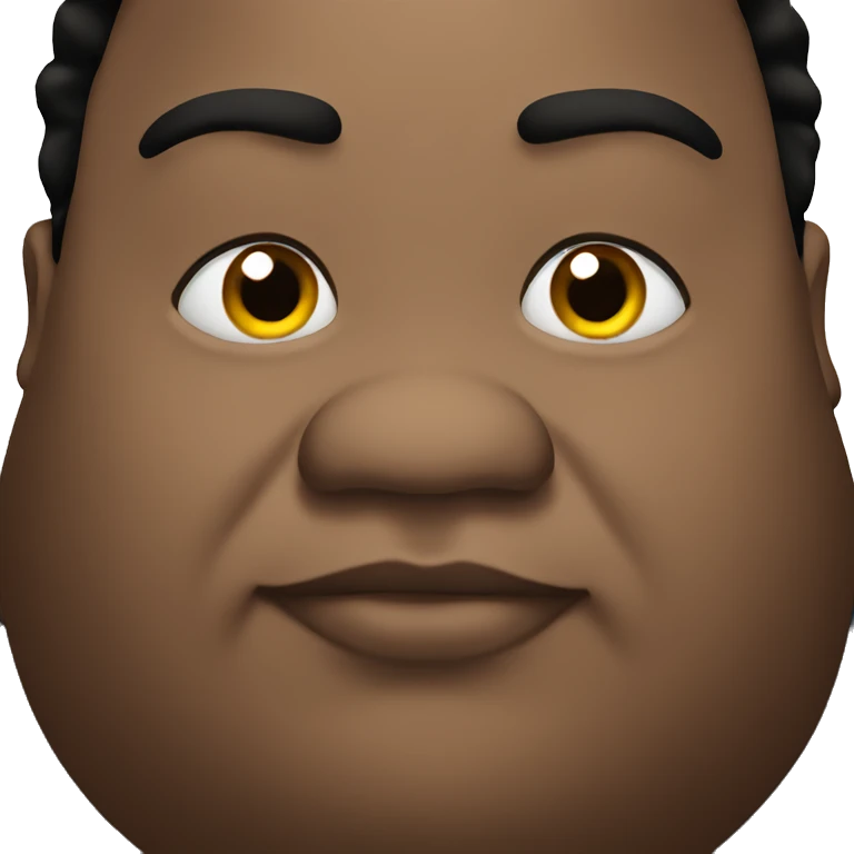 fat black man emoji