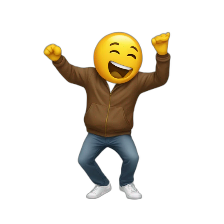 Un mec qui dab emoji