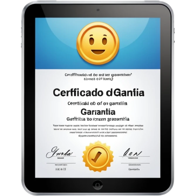 certificado de garantia  emoji