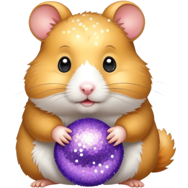 Hamster with glitter  emoji