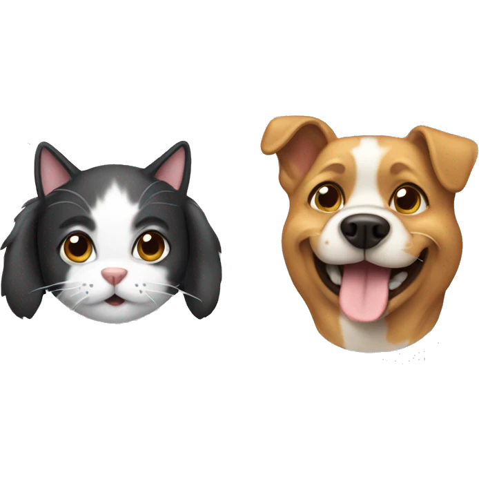 dog with cat emoji