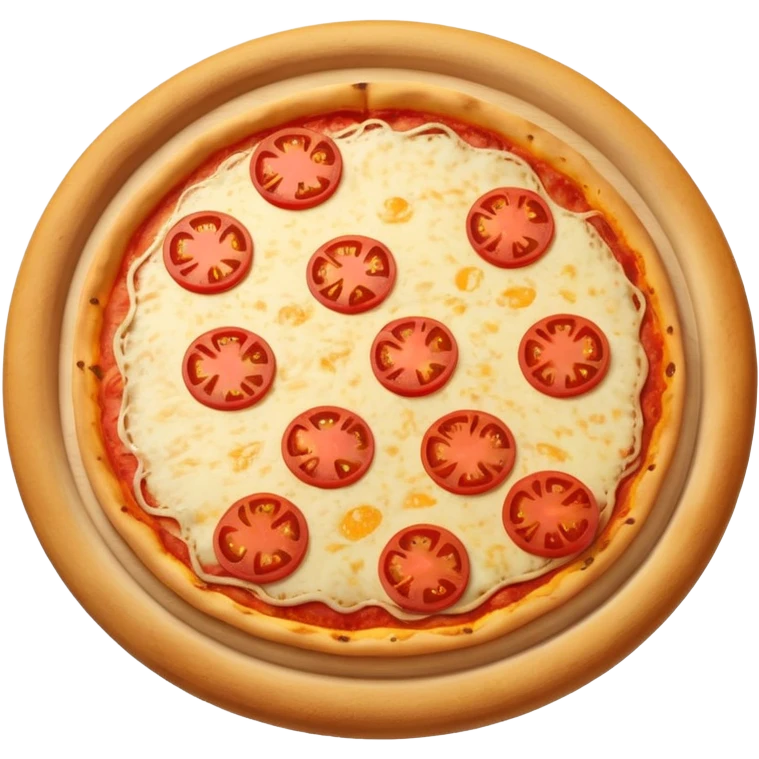cheese pizza with hot pepper emoji