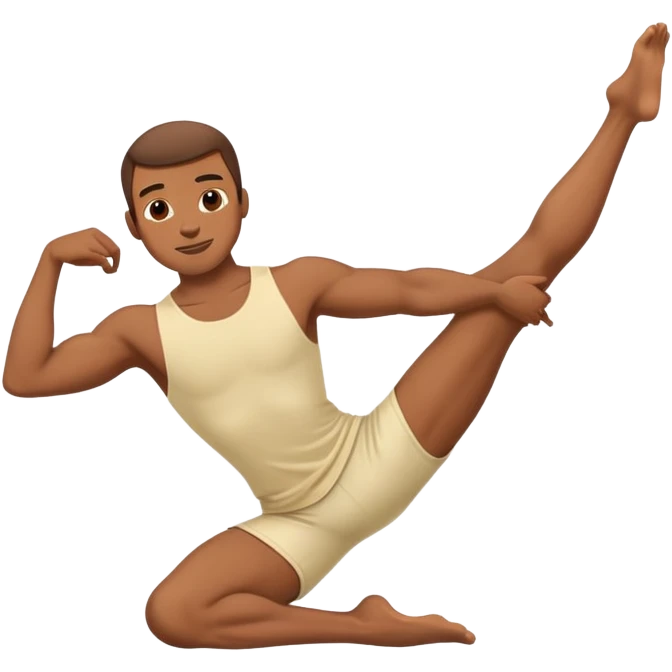 Male doing the splits  emoji