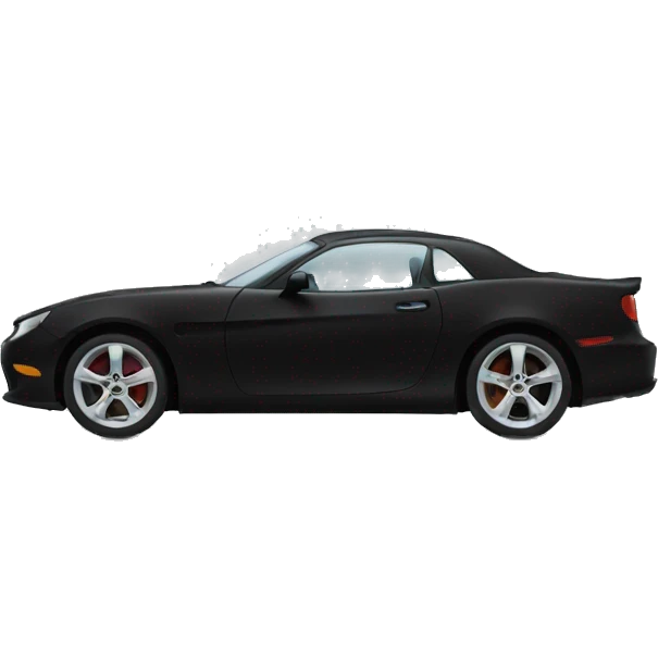 black car sideview emoji