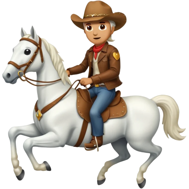 Man rabbit riding horse galloping  emoji