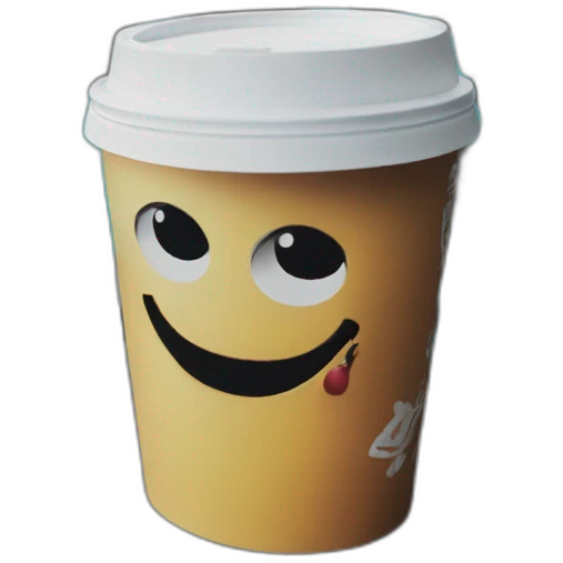 graffiti can and coffee emoji