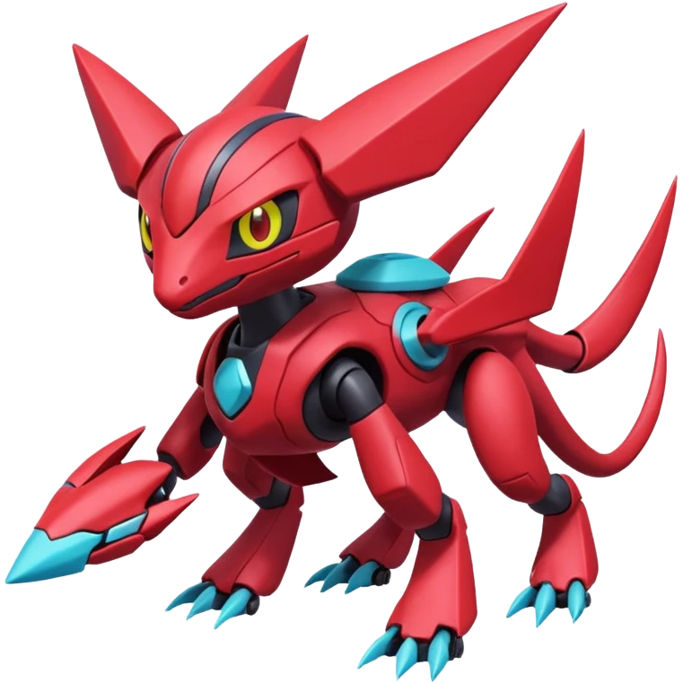 Heliolisk-Weavile-Cyclizar-Genesect-Pokémon, full body emoji