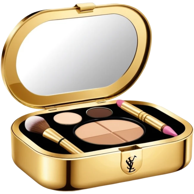 Make up kit ysl shell design emoji