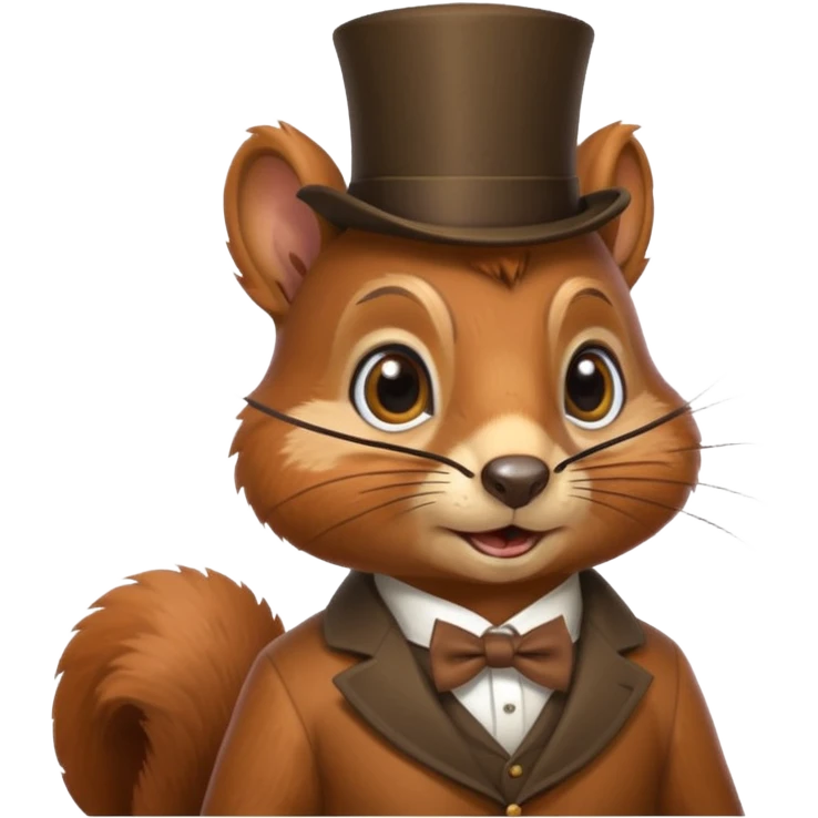 squirrel with a monicle emoji