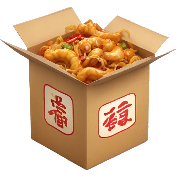 Chinese food in a box emoji