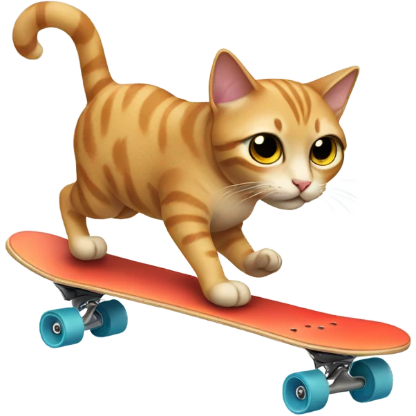 cat on a skateboard emoji