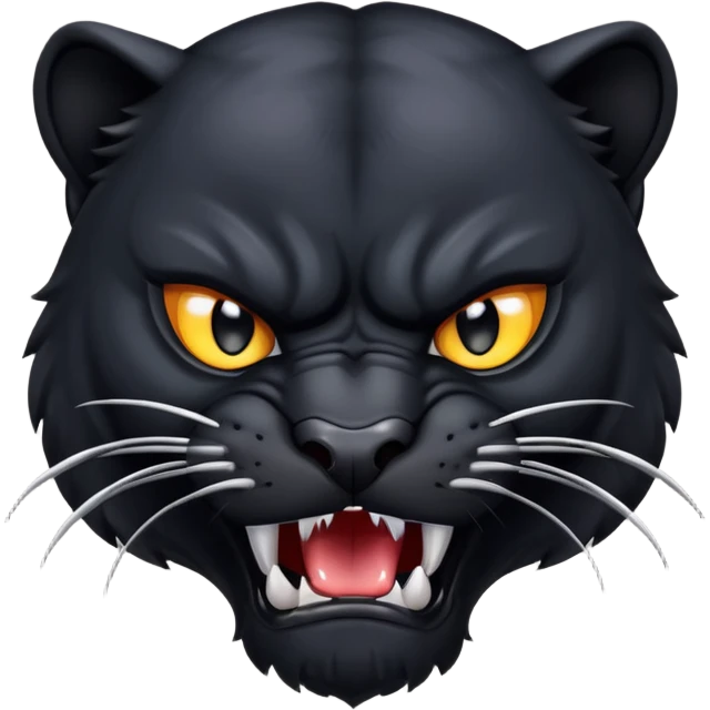 angry panther animal emoji