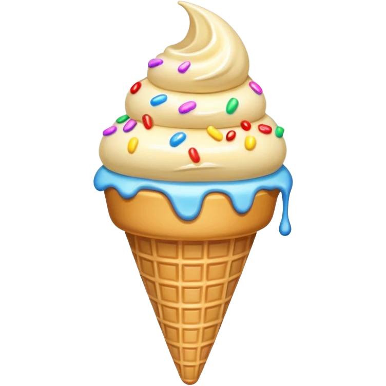 summer-themed emoji of an ice cream cone emoji