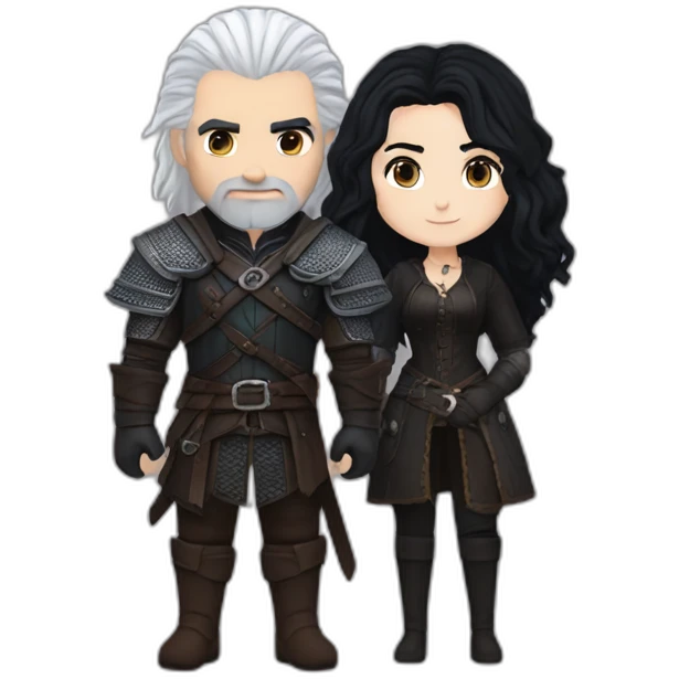 Geralt and Yennefer emoji