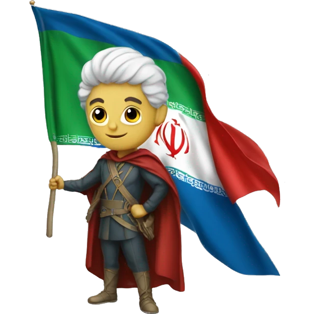 homelander with old iran flag emoji