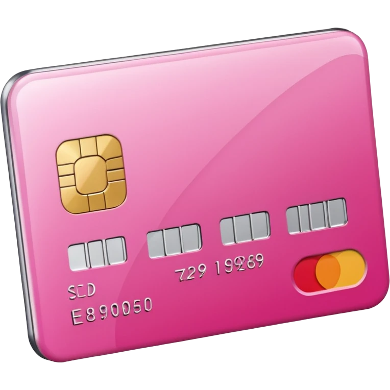 mix pink and white bank and credit card emoji
