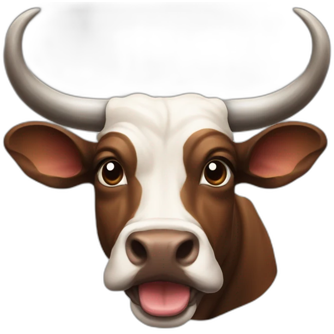 BRINDLE  BULL LONGHORNS HAPPY emoji