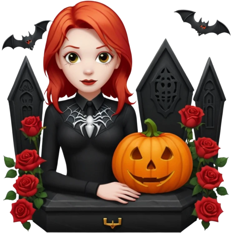 Chris motionless  🕸🦇🎃🥀⚰️🖤🪦🎶🎤👩‍🦰 emoji