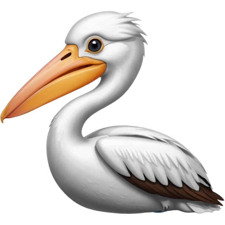 pélican avec de l'eau dans son bec emoji