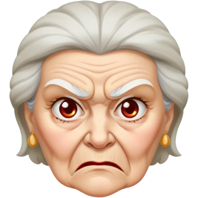 angry old lady emoji
