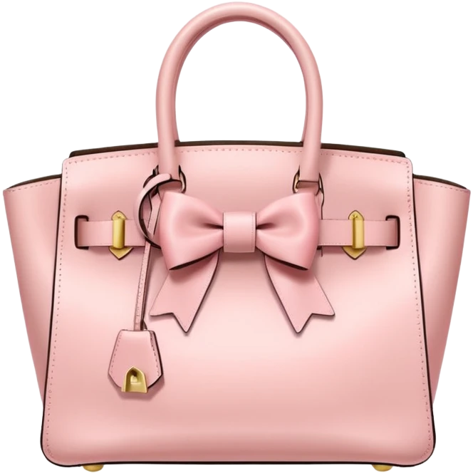 light pink birkin bag with bow emoji