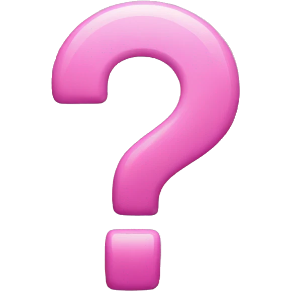 Pink question mark  emoji