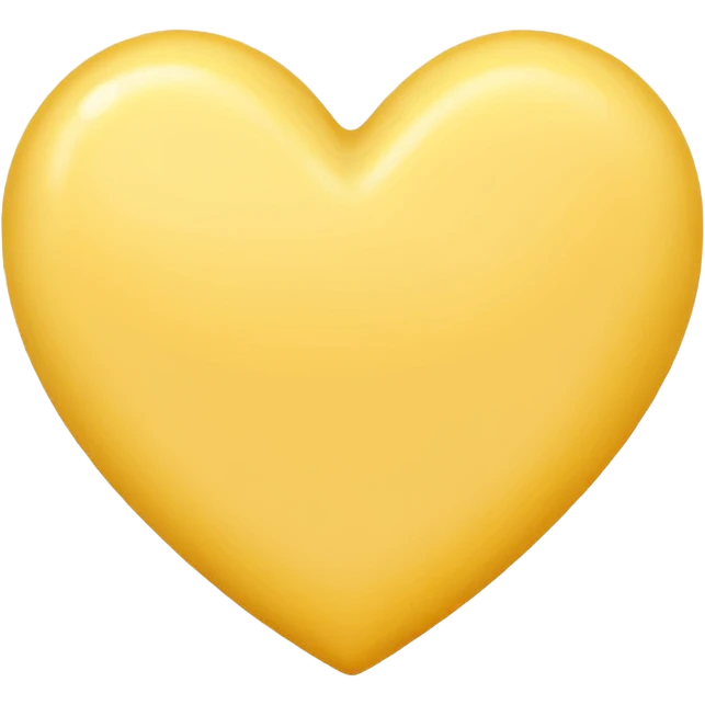 Butter yellow heart  emoji