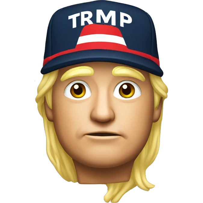Trump with MAGA cap emoji