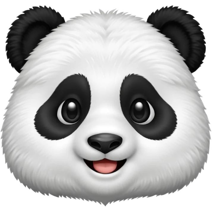 Happy simple panda bear emoji