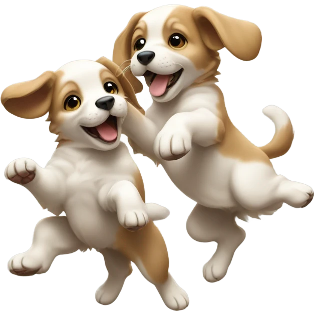puppies at a party dancing  emoji