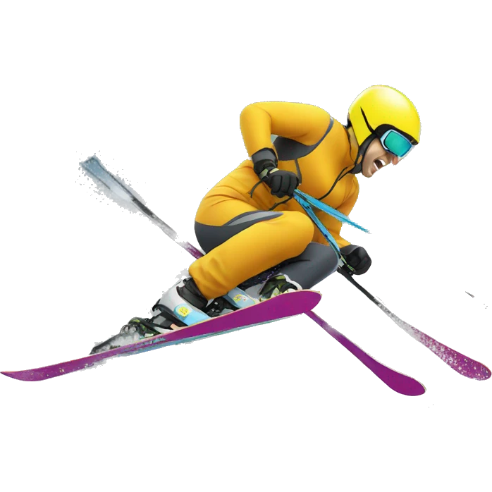 ski crash emoji