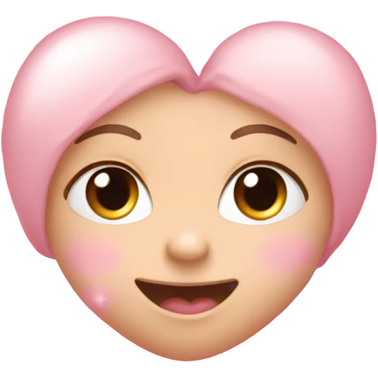 Baby pink heart with sparkles emoji