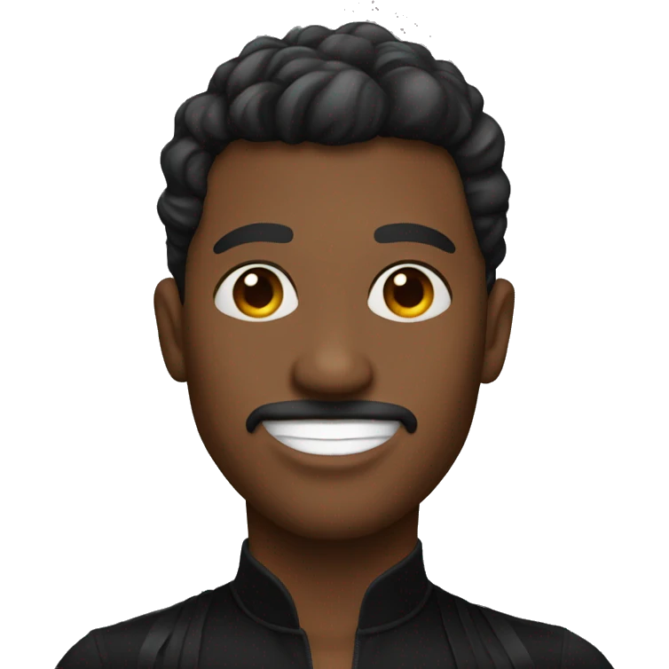 male jazz dancer black attire emoji
