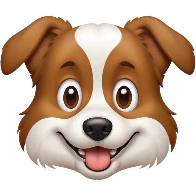 Retarded dog emoji