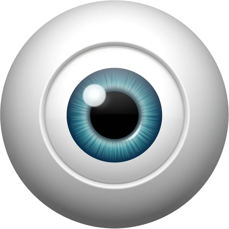 Ball with one single big eye emoji