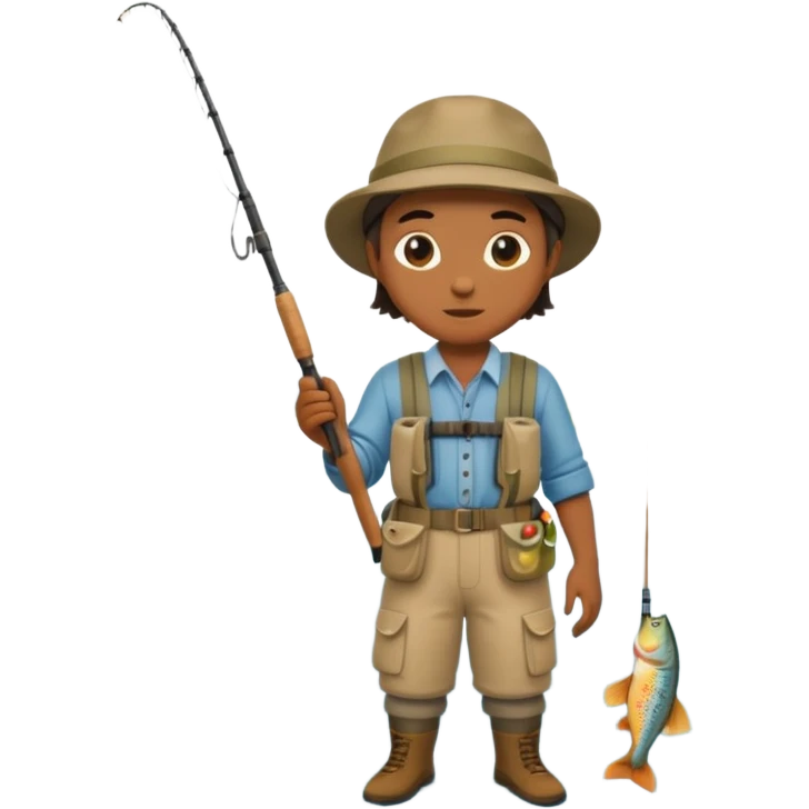 Fly fishing emoji