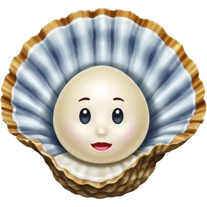 pearl in oyster emoji
