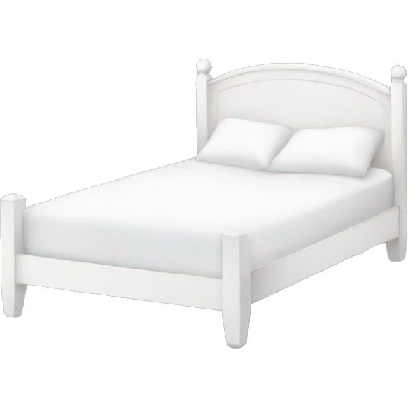 White bed emoji
