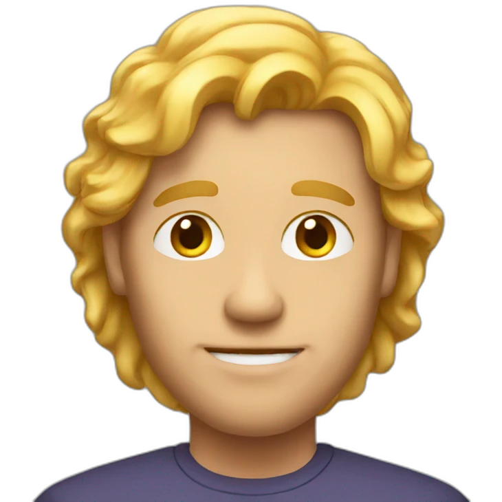 A man with golden hair  emoji